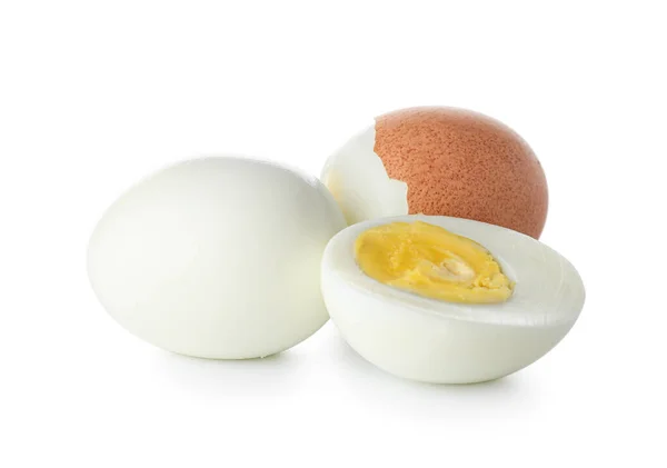 Tasty Chicken Eggs White Background — Stock Photo, Image