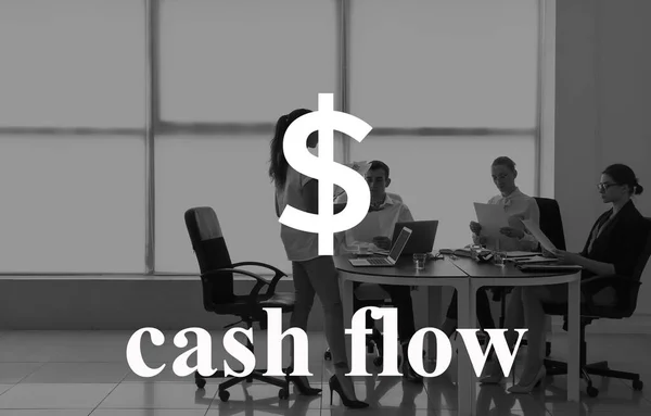 Business People Working Modern Office Cash Flow — 스톡 사진