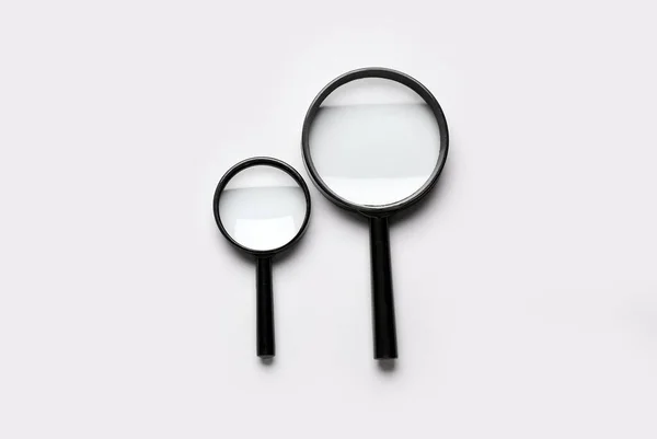 Magnifying Glasses Light Background — Stockfoto