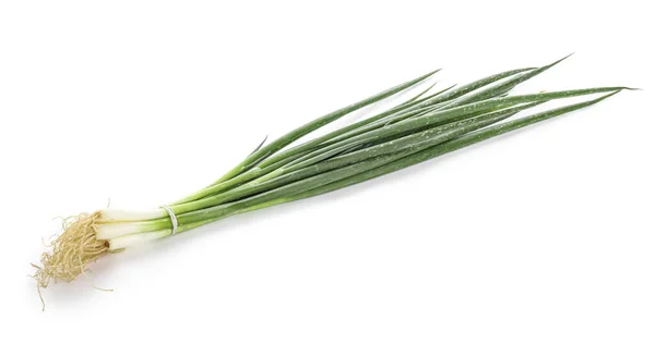 Bunch Green Onion White Background — Stock Photo, Image