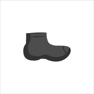Stylish black sock on white background