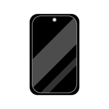 beyaz arkaplanda modern akıllı telefon