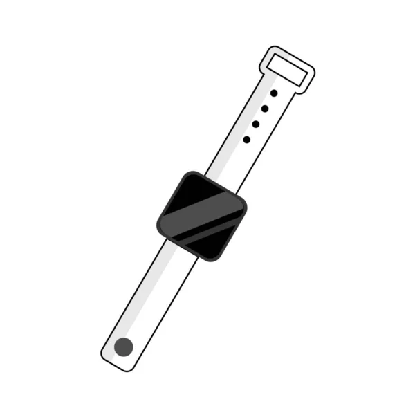 Stylish Smart Watch White Background — Διανυσματικό Αρχείο