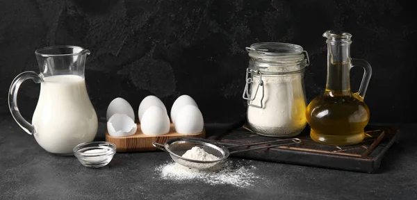 Ingredienti Cottura Fondo Scuro — Foto Stock