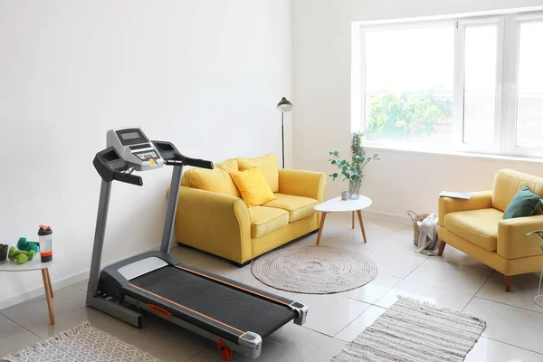 Interior Light Living Room Treadmill Sofa Armchair — ストック写真