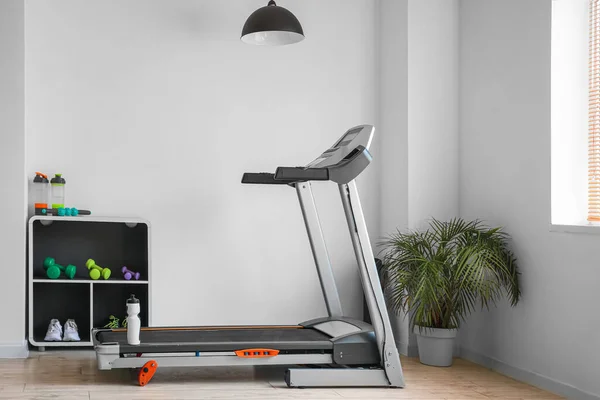 Modern Treadmill Interior Gym — Φωτογραφία Αρχείου