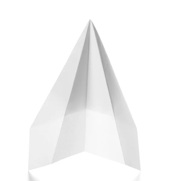 Papierflieger Isoliert Auf Weißem Hintergrund — Stockfoto