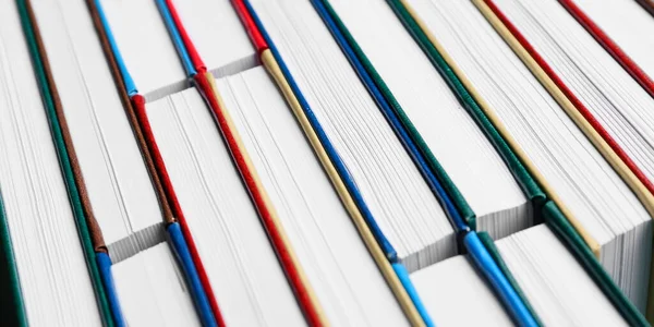 Molti Libri Diversi Vista Vicino — Foto Stock