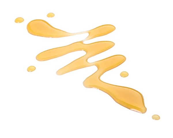Spilled Maple Syrup White Background — Stockfoto