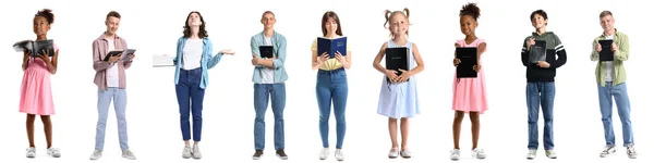 Set People Bible Isolated White — Stok fotoğraf