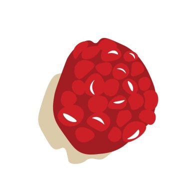 beyaz arkaplanda olgun nar