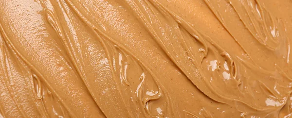 Texture Nut Butter Background Closeup — 图库照片