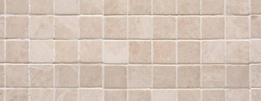 Light tile wall. Banner for design