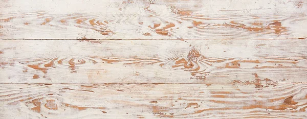 Light Wooden Planks Closeup Banner Design — 图库照片