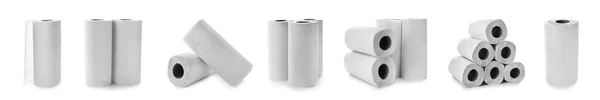 Set Paper Towels Isolated White — Foto Stock