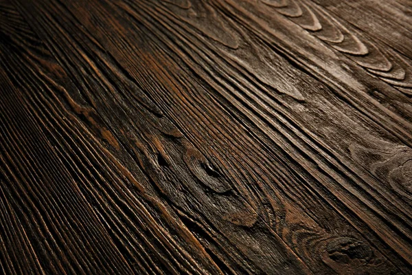 Dark Wooden Table Top Background — Fotografia de Stock