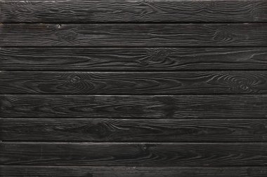 Black wooden boards as background