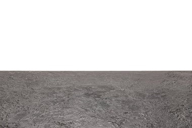 Dark stone surface on white background