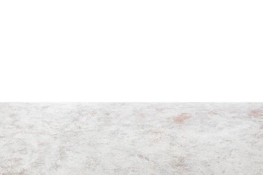 Light concrete surface on white background