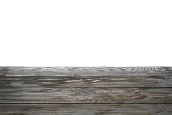 Dark Wooden Surface White Background — 图库照片