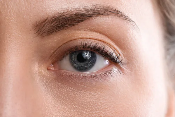 Woman Beautiful Eyes Closeup — Stock Photo, Image