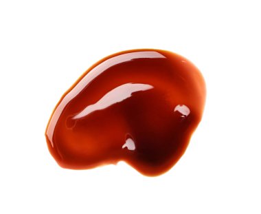 Beyaz arkaplanda soya sosu örneği