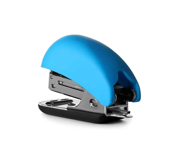 Modern Blue Stapler White Background — Stock Photo, Image