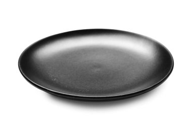 boş seramik plaka üzerinde beyaz izole