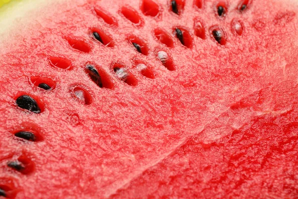 Half Tasty Watermelon Seeds Yellow Background Closeup — Stock Photo, Image