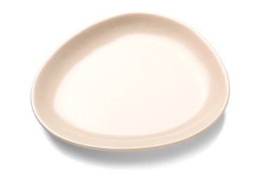 boş seramik plaka üzerinde beyaz izole