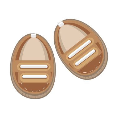 Stylish baby shoes on white background