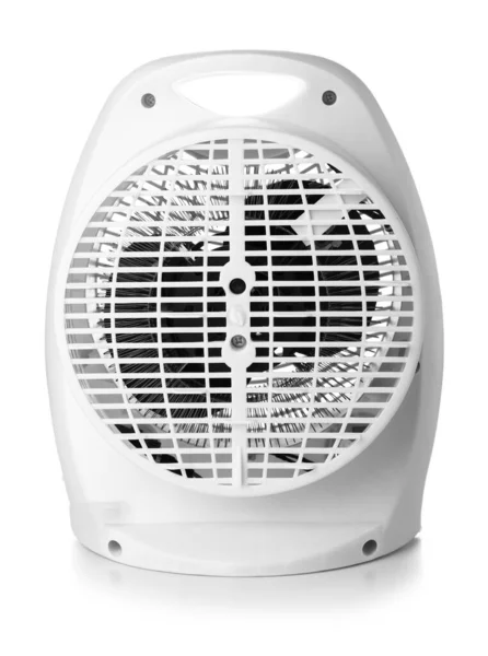 Electric Fan Heater White Background — Stock Photo, Image