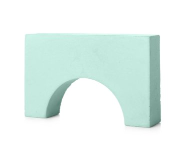 Decorative podium on white background