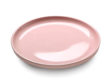 boş seramik plaka üzerinde beyaz izole