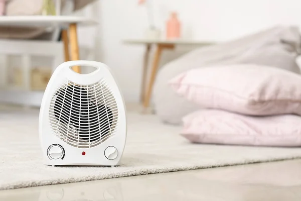 Electric Fan Heater Carpet Living Room — Foto de Stock