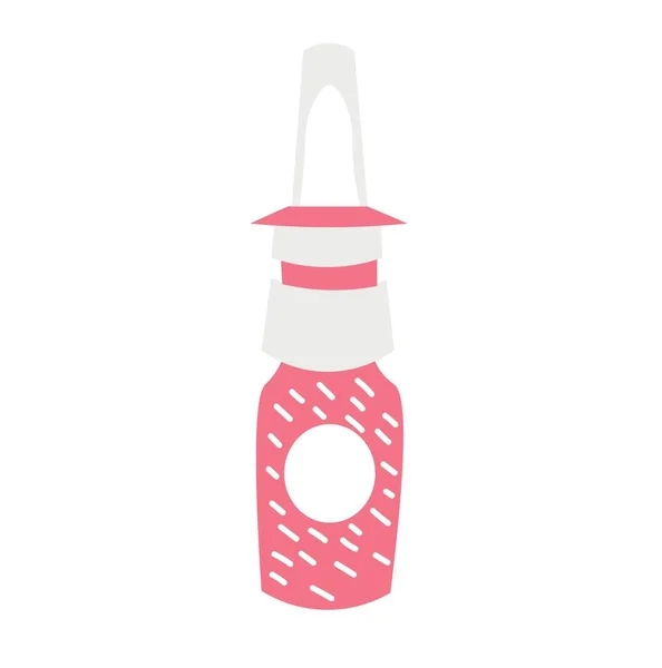 Bottle Nasal Spray White Background — Archivo Imágenes Vectoriales