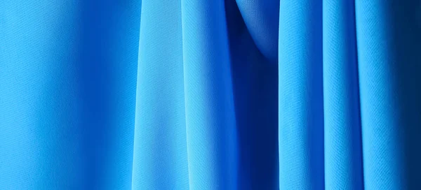 Texture Blue Fabric Closeup — Stock Photo, Image