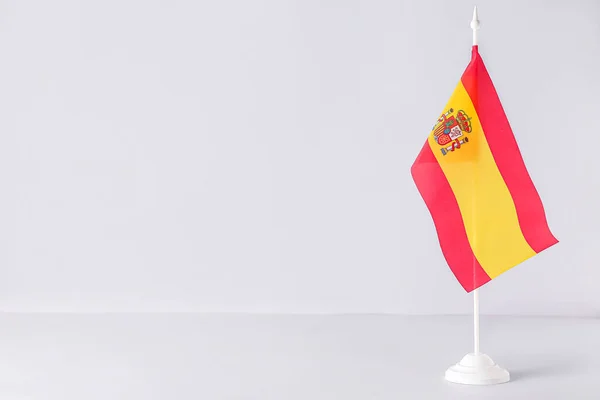 Flagge Spaniens Isoliert Auf Weißem Hintergrund — Stockfoto