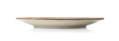 Beyaz arka planda temiz plaka