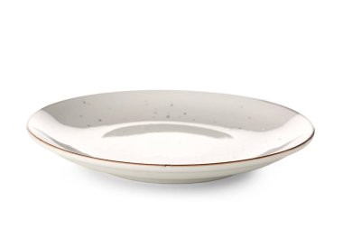 Beyaz arka planda temiz plaka