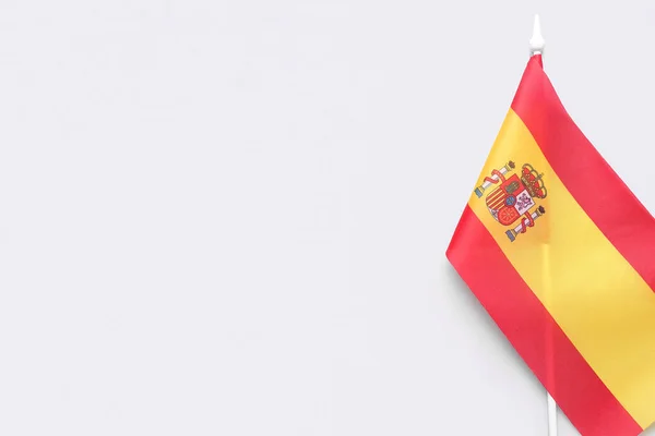 Bandera España Aislada Sobre Fondo Blanco — Foto de Stock