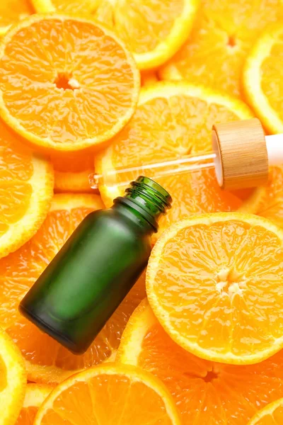 Бутылка Витамина Сывороткой Апельсина — стоковое фото
