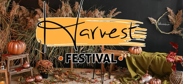 Banner for autumn harvest festival