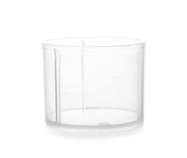 Empty Measuring Cup White Background — Stock Photo, Image