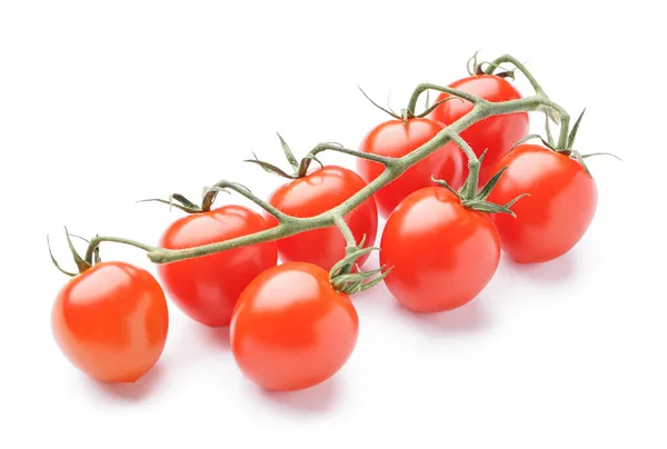 Bund Reifer Tomaten Isoliert Auf Weißem Hintergrund — Stockfoto