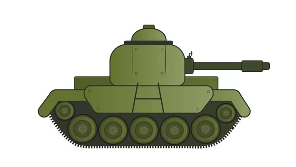 Moderne Tank Witte Achtergrond — Stockvector