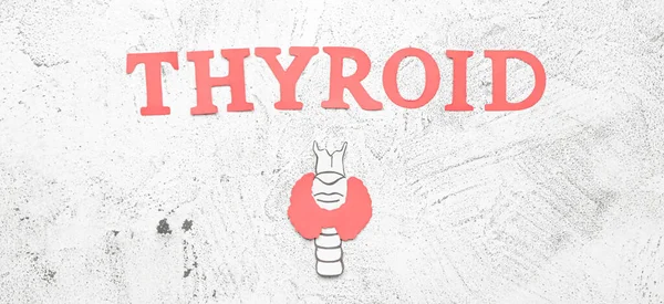 Ord Thyroid Ljus Bakgrund — Stockfoto