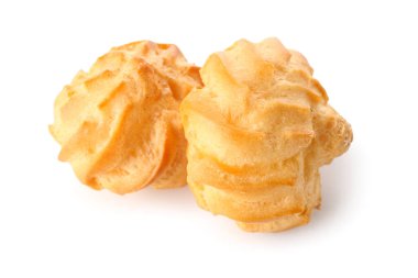 Beyaz arka planda lezzetli yuvarlak eklerName