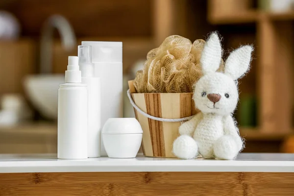 Baby Bath Accessories Toy Table Room — Stock Photo, Image