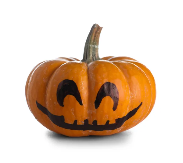 Halloween Jack Lantern Citrouille Sur Fond Blanc — Photo